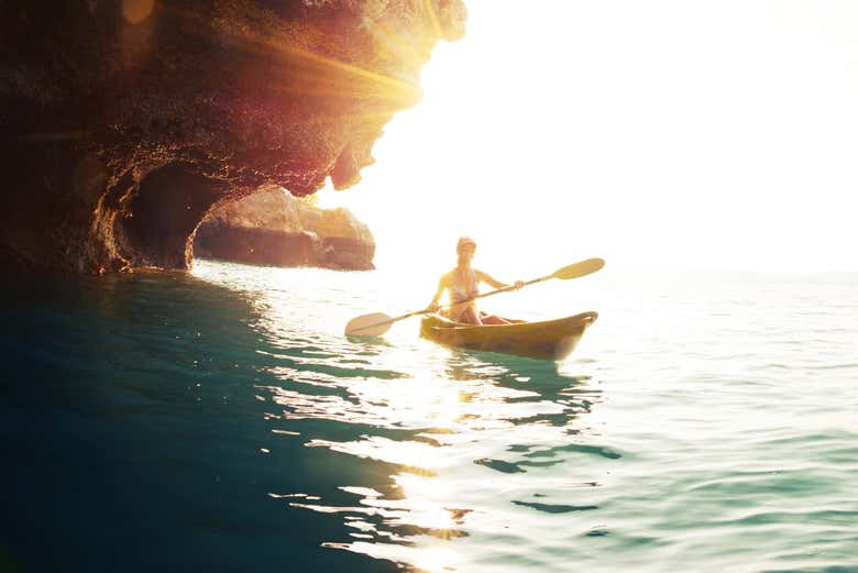 Paseo en kayak por Dubrovnik al atardecer