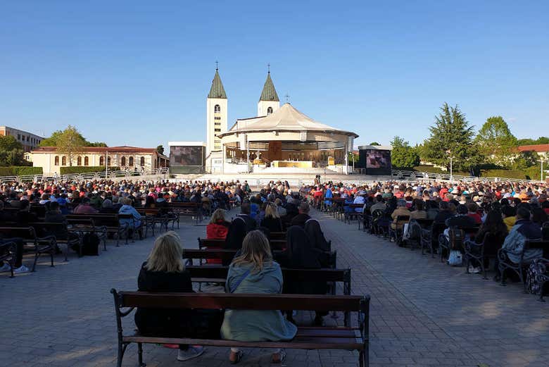Missa no santuário de Medjugorje