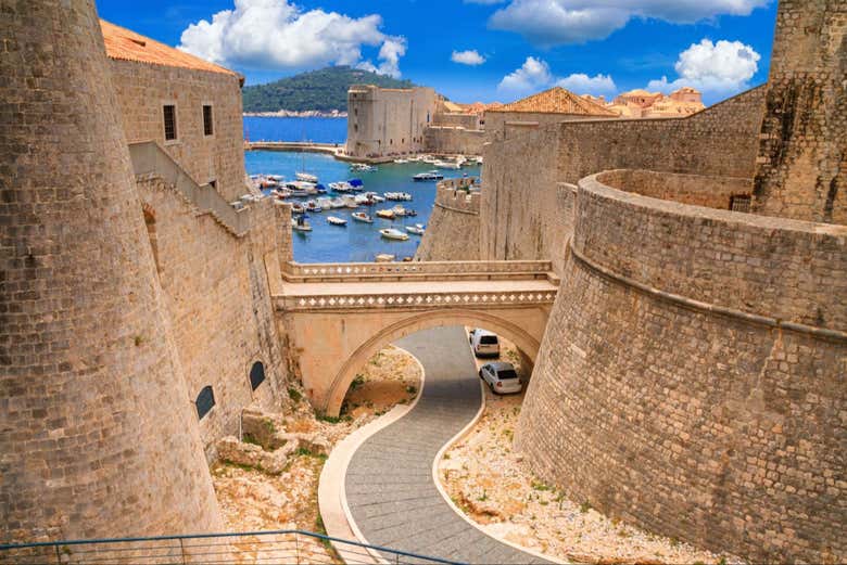 Los caminos en el centro histórico de Dubrovnik