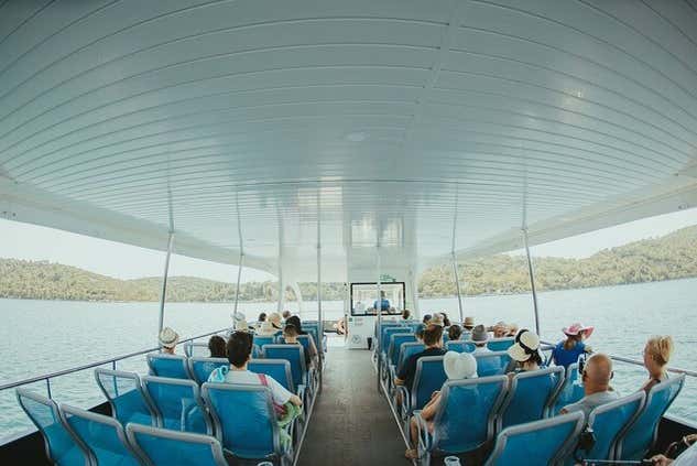 Durante la travesía en barco