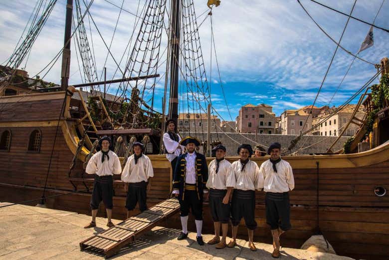 La tripulación del barco