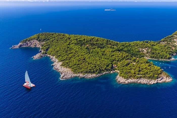 Vue aérienne des Îles Élaphites