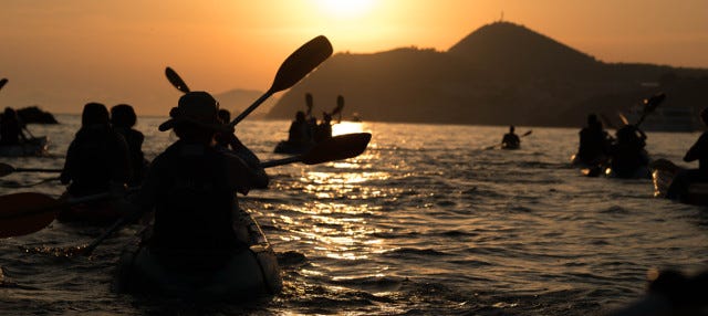 Balade en kayak au coucher de soleil