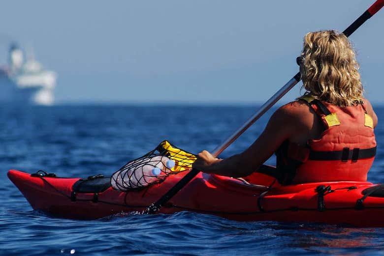 Diversão no caiaque