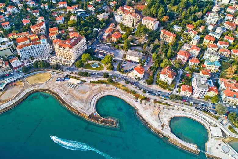 Vista aérea de Opatija