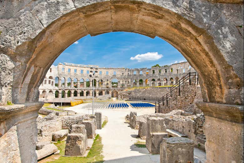 Interior del Anfiteatro de Pula