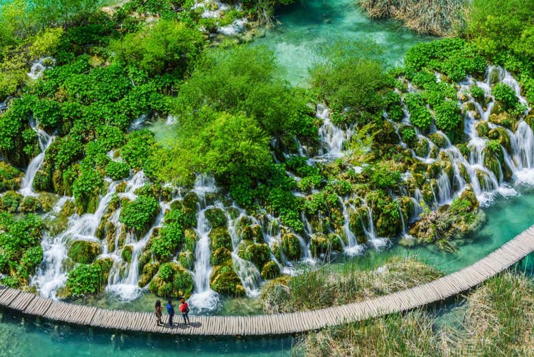 I Laghi di Plitvice dall'alto
