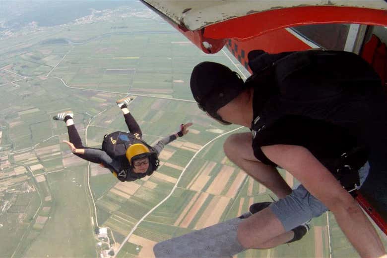 Saut en parachute tandem