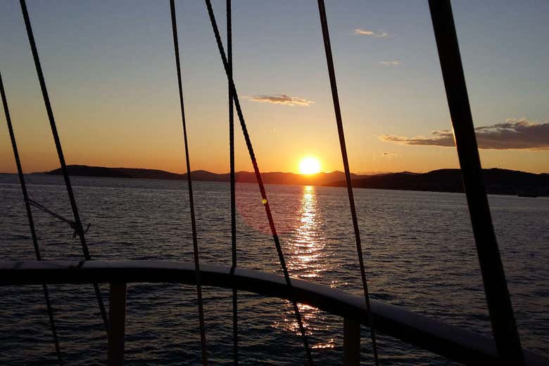 Atardecer en la costa dálmata