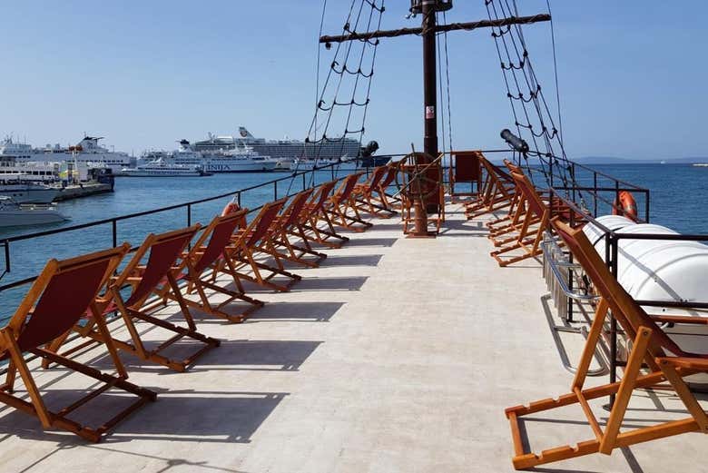 Cubierta del barco
