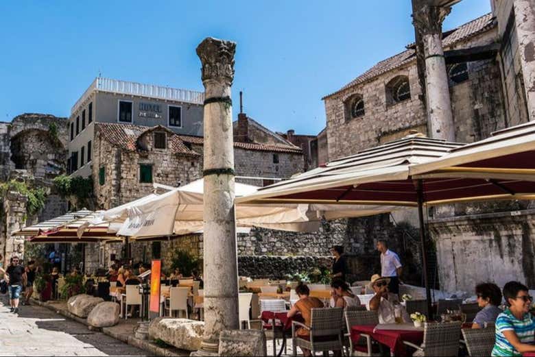 Terrazas en el centro de Split