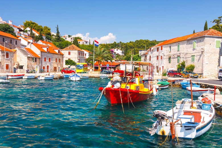Sailing from picturesque Solta Island