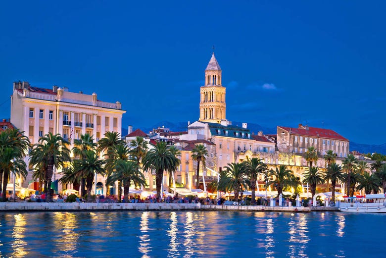 Views of picturesque Split from the sea
