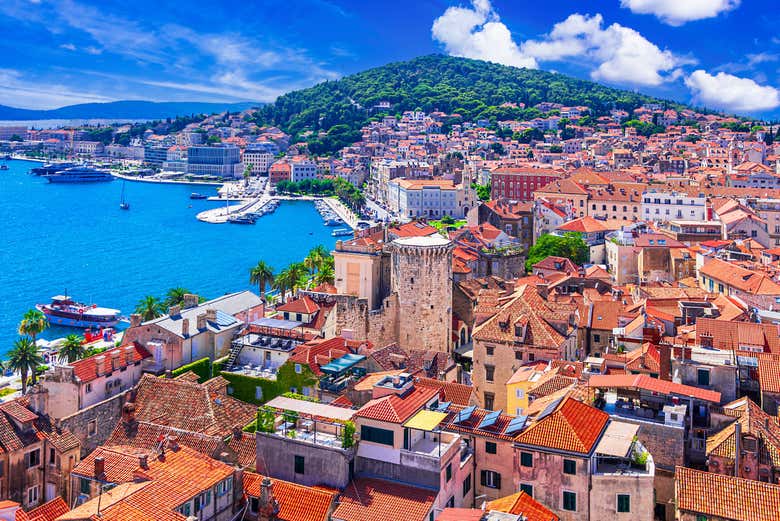 Una bella panoramica di Spalato