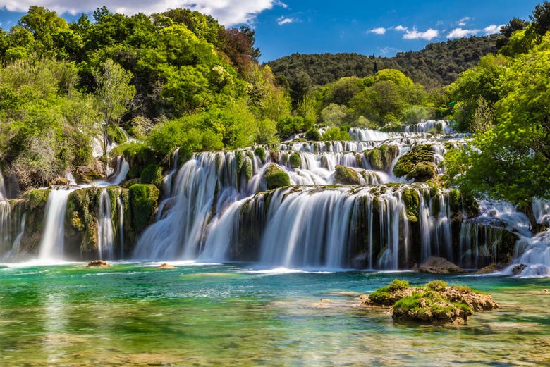 Las cataratas Krka son uno de los tesoros naturales de Croacia