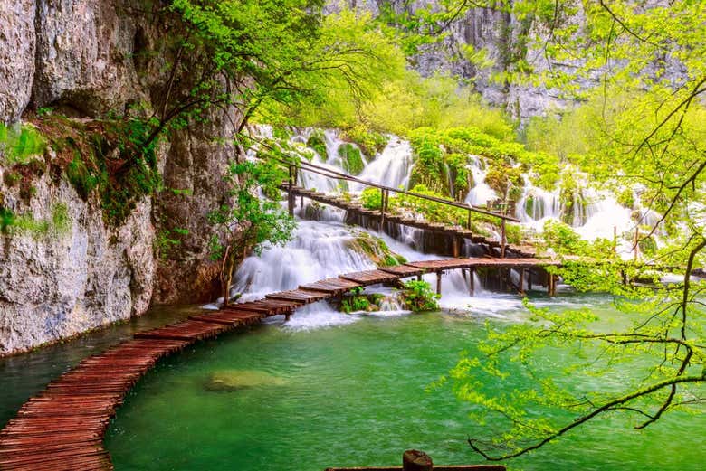 Passerelle di legno dei Laghi di Plitvice