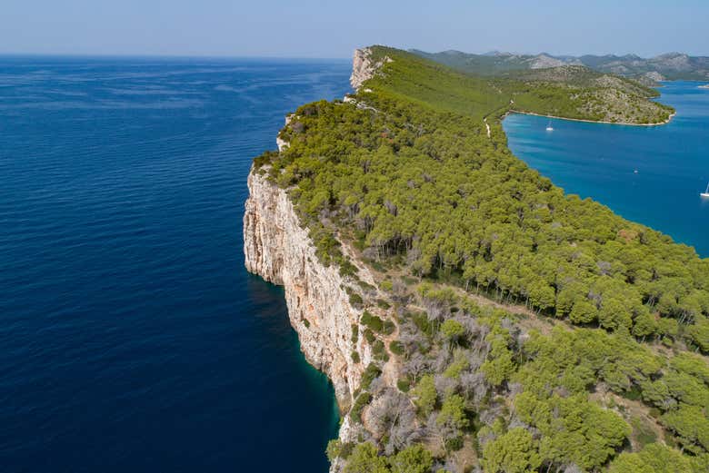 Aerial view of Kornati National Park