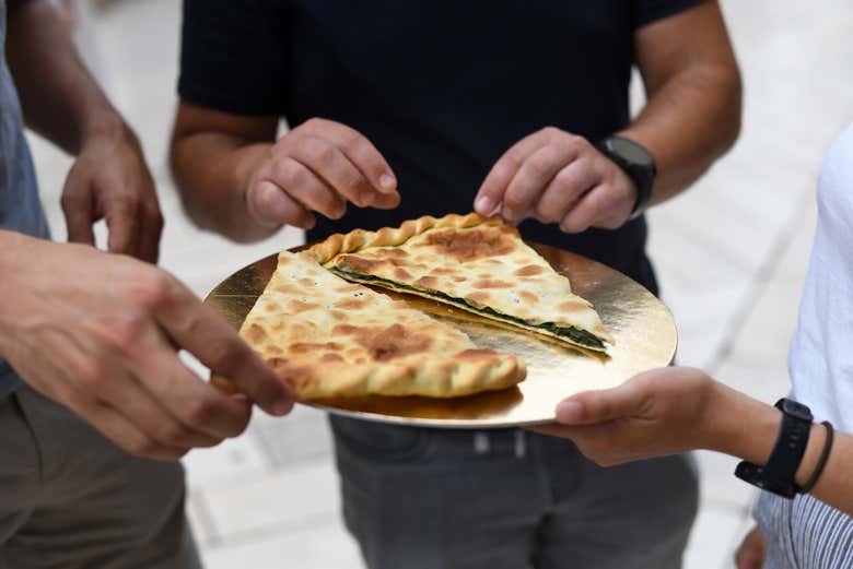 Trying typical Croatian food