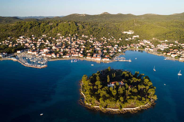 Aerial view of Galevac