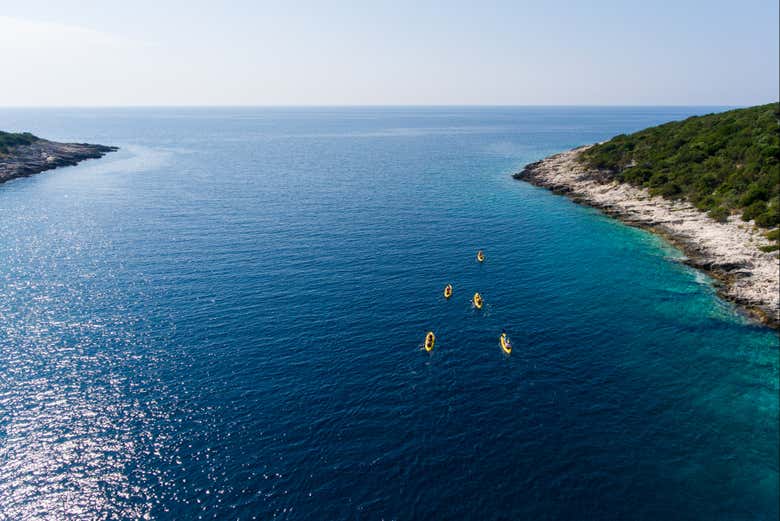 Views of the sea near Dugi Otok