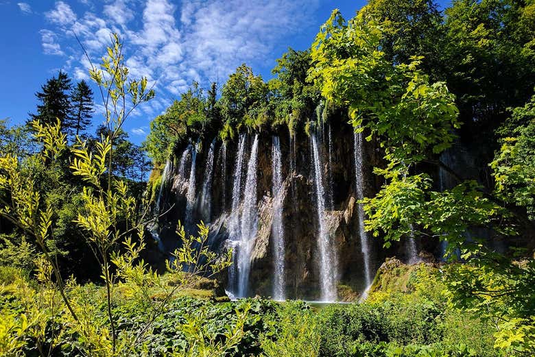 Detalle de las cascadas de Plitvice