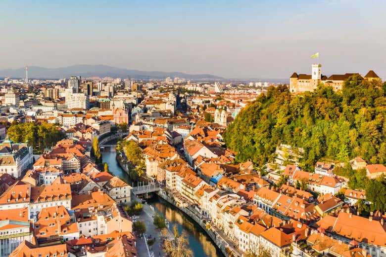 Vue panoramique sur Ljubljana