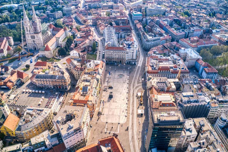 Vista aerea su Zagabria