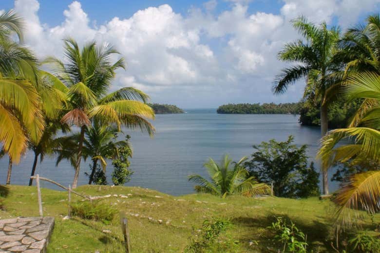 Vista de la costa en el parque nacional