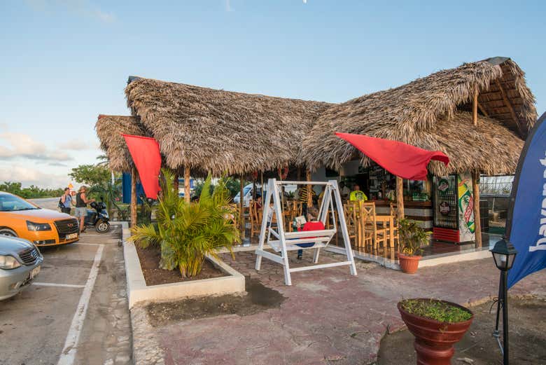 O restaurante onde pararemos para almoçar