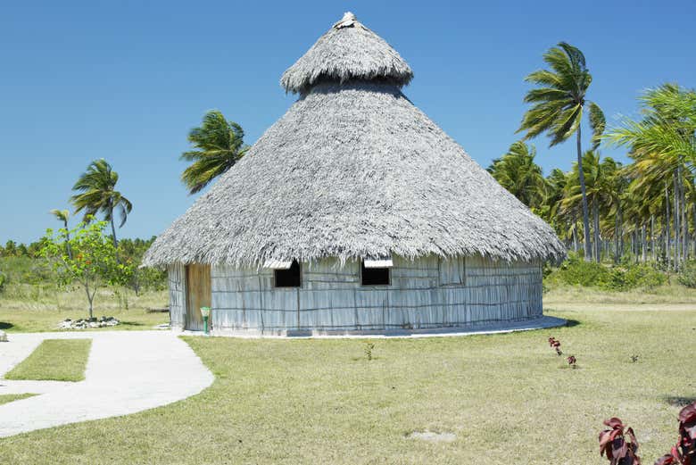 Replica of an Aboriginal hut