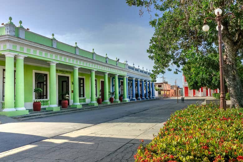 Edificios coloridos de Gibara