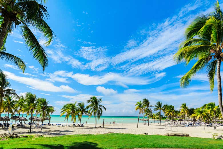 Disfrutando de los paisajes de Varadero