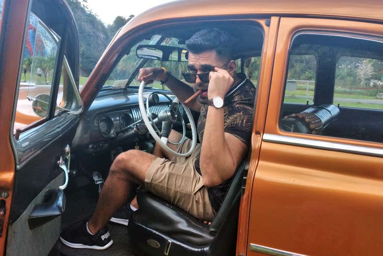 Balade dans une voiture classique