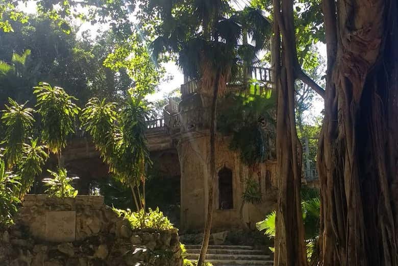 Monumento dentro del bosque de La Habana