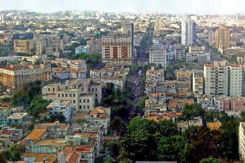 Panorámica del barrio de Vedado