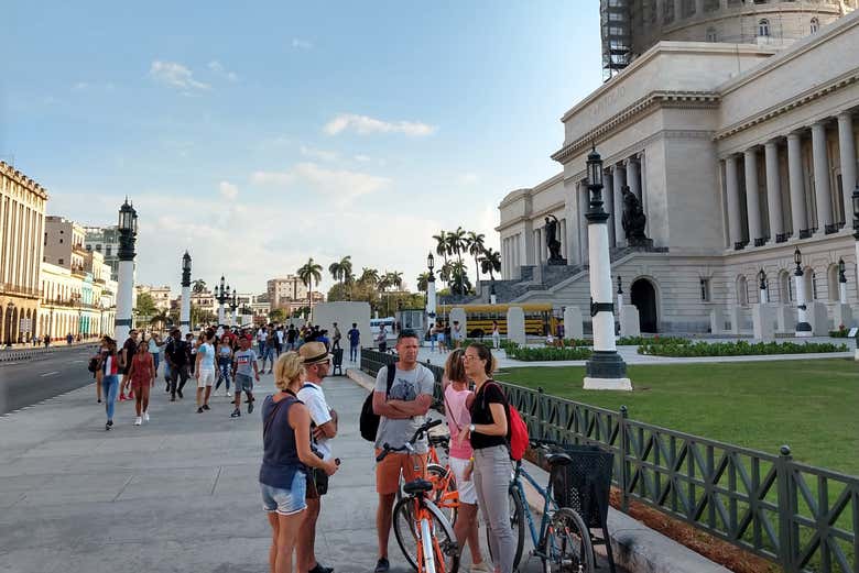 Una delle tappe del tour in bicicletta