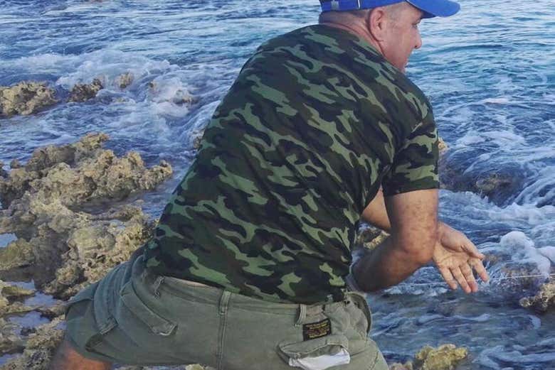 Pescando en el estrecho de Florida