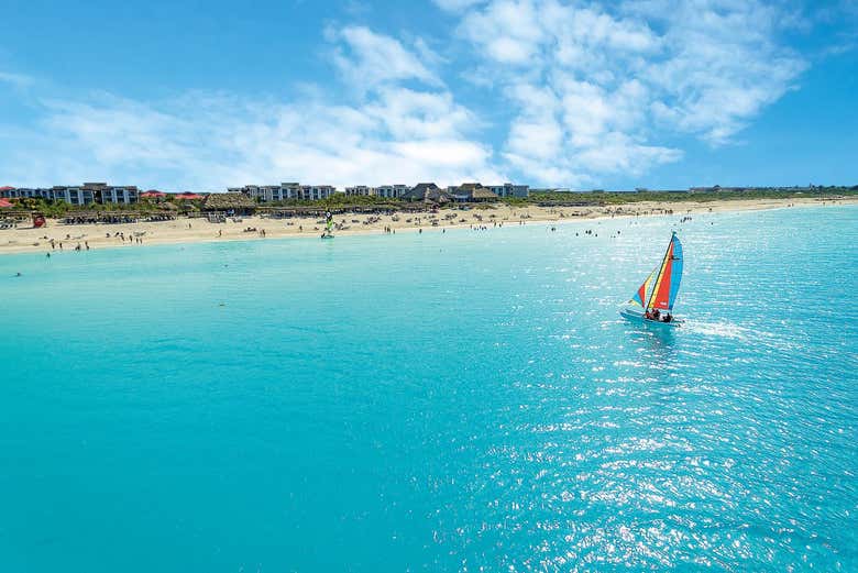 El azul del mar en Cayo Santa María