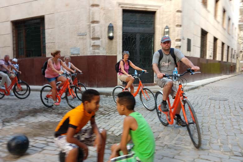 Percorso in bici all'Avana