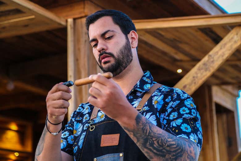 Learn how to light a cigar