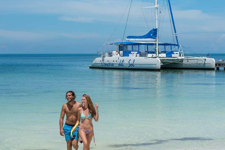 ¡Será un día de lo más relajante en Cayo Blanco!