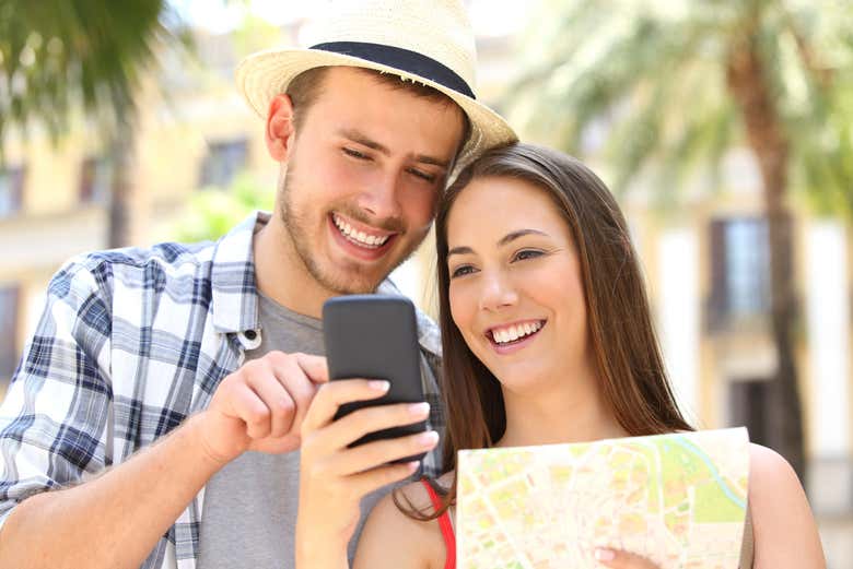 Look up information on your phone during your trip