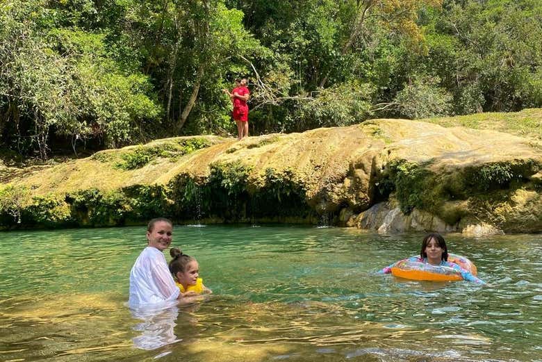 Moment photo au Salto de Soroa !