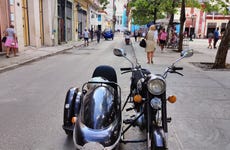 Classic or Sidecar Motorcycle Tour of Havana