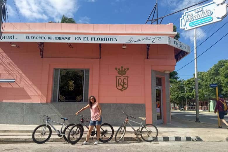 Cycling through the streets of Varadero