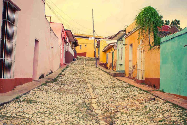 Calle empedrada de Trinidad