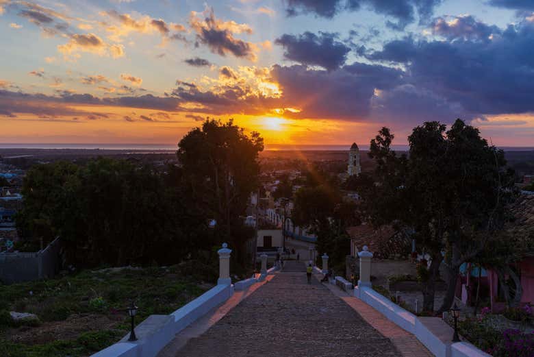 Tramonto dal Cerro de La Vigía
