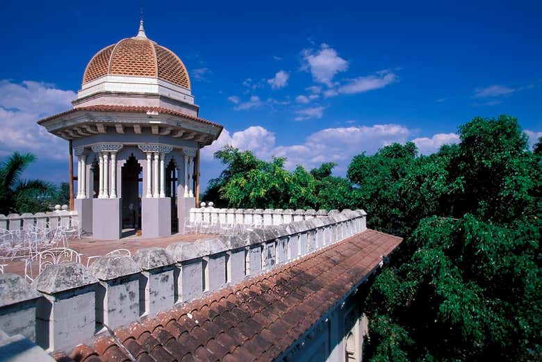 Una de las terrazas del Palacio del Valle