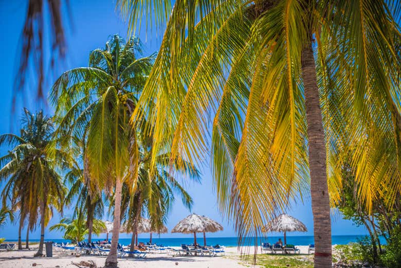 A praia de Cayo Blanco