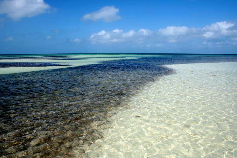 Aguas cristalinas de Cayo Blanco